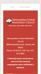 Mobile Screenshot of metroumc.org