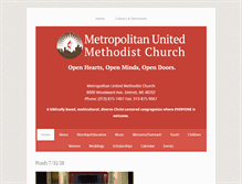 Tablet Screenshot of metroumc.org